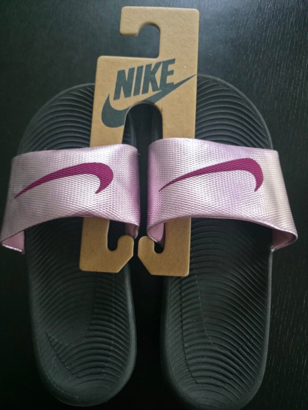 Nike Women Slides Size 8 Pink Mauve Slip On Sandals New With Tags